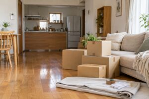 住みながらマンションをリノベーションできる？仮住まいが必要な工事と生活の備えを考える住まいのイメージ（AI生成。実際の施工事例ではありません）