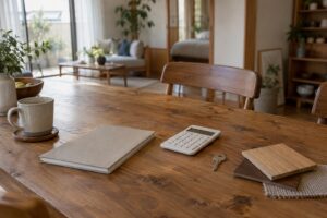 住宅ローン返済中にリノベーションできる？持ち家の工事費と資金計画を考える住まいのイメージ（AI生成。実際の施工事例ではありません）
